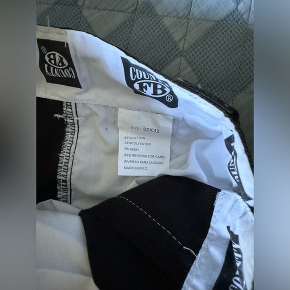 FB County Black and White stitch Slacks - Picture 5 of 5